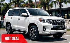 White Toyota Land Cruiser Prado